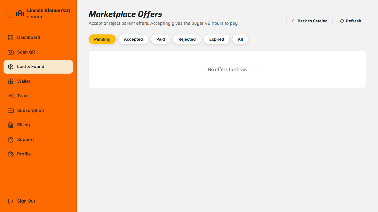 Reviewing marketplace offers